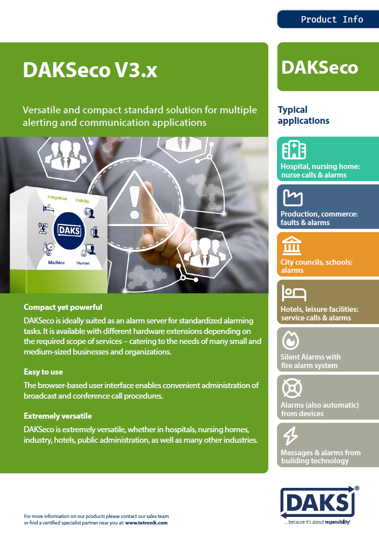 DAKSeco V3.x product info