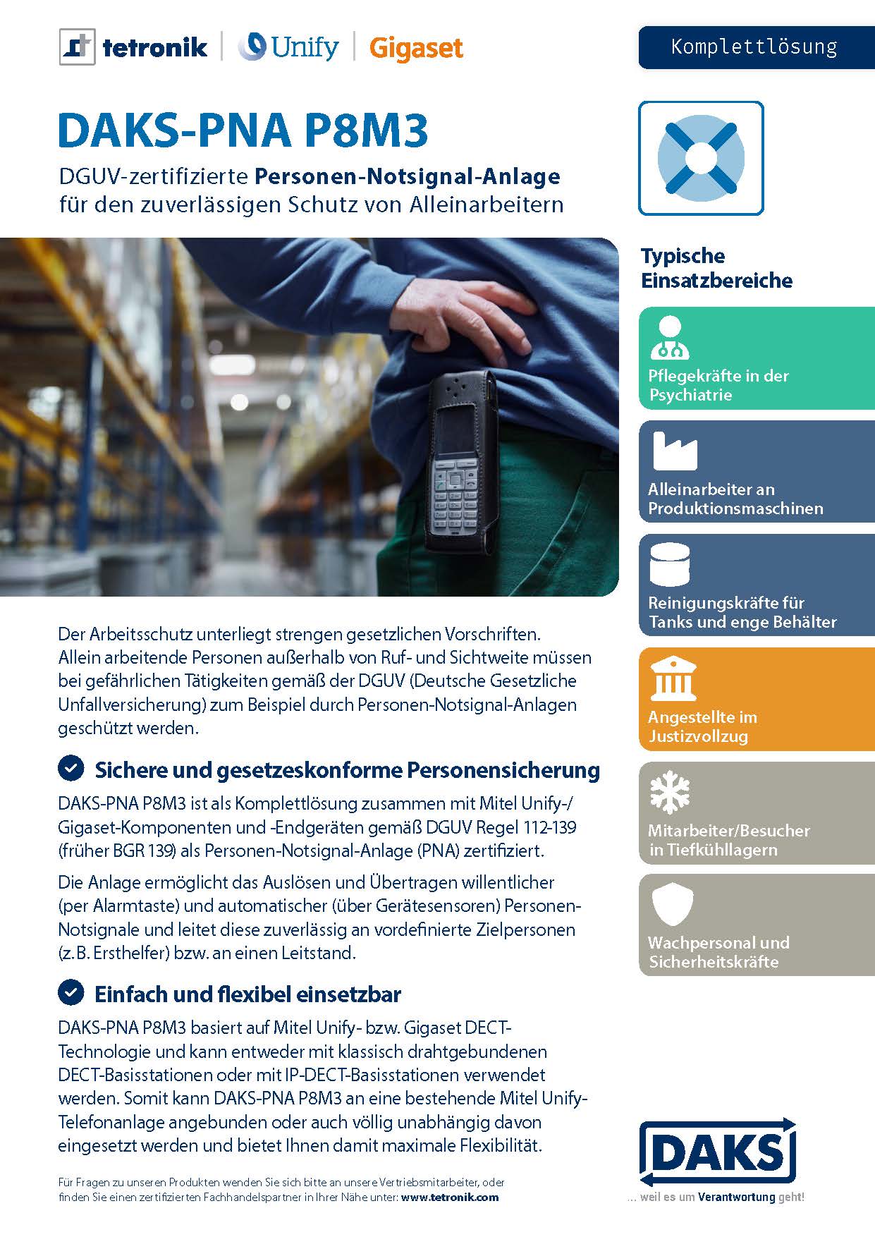 DAKS-PNA P8M3 Produktinfo