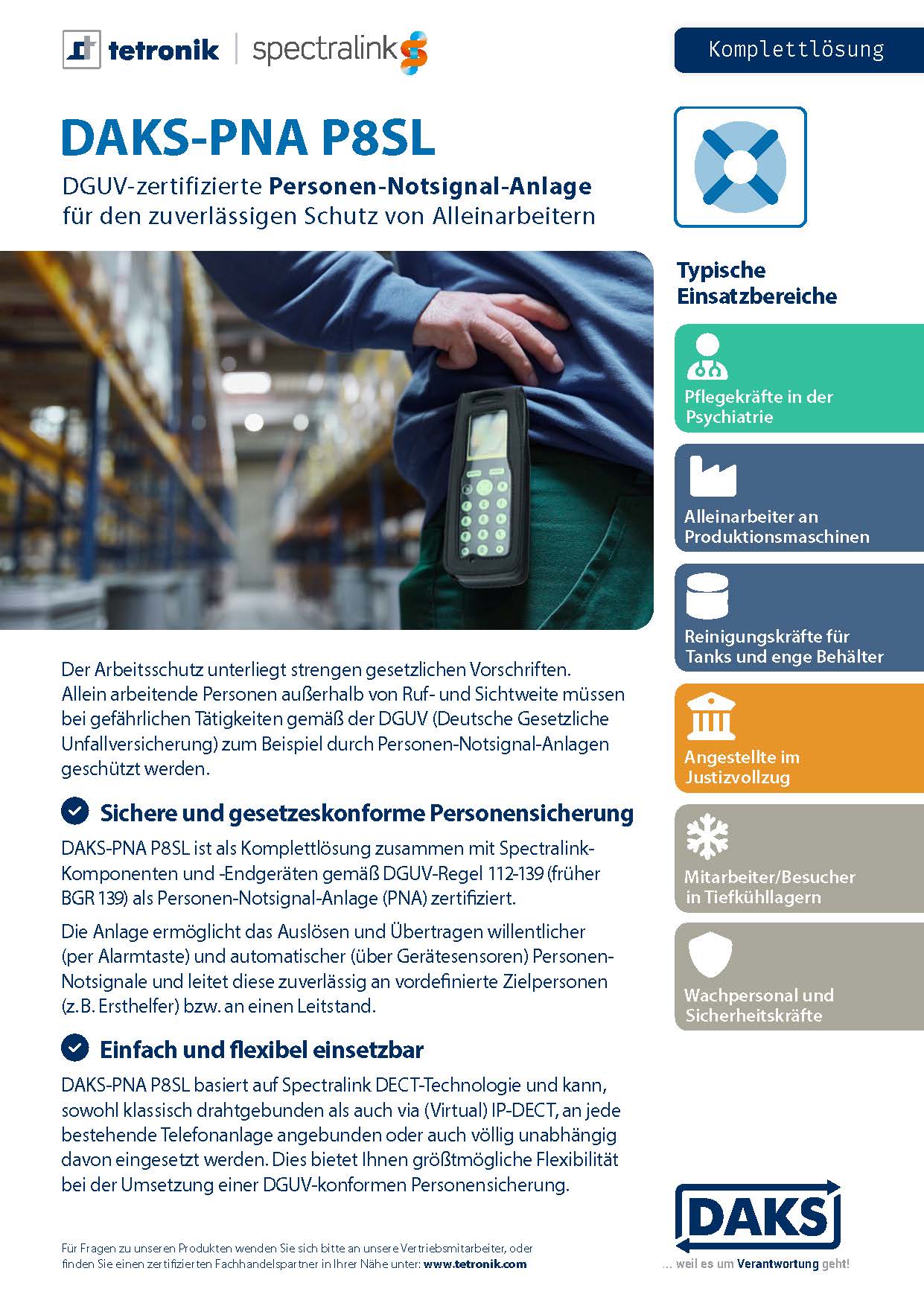 DAKS-PNA P8SL Produktinfo