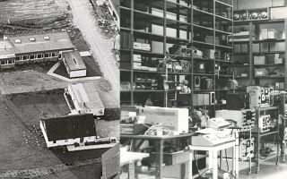 Collage alter Firmeneinrichtungen