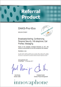 innovaphone referral rroduct certificate