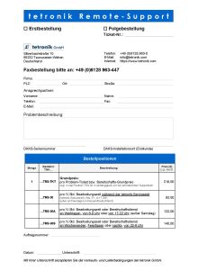 Vorschaubild Remote-Support-Formular