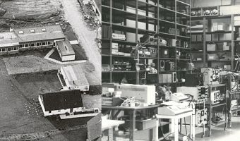 Collage of old company facilities