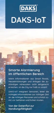 Vorschaubild Falzflyer 'DAKS-IoT im öffentlichen Bereich'