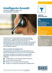 Vorschaubild Produktinfo DAKSpro-Modul Intelligente Anwahl