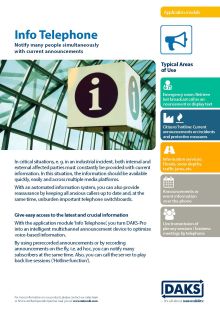 Preview image product info DAKSpro module Info Telephone