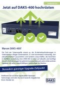 Vorschaubild Infoflyer Sonderaktion Jetzt auf DAKS-400 hochrüsten
