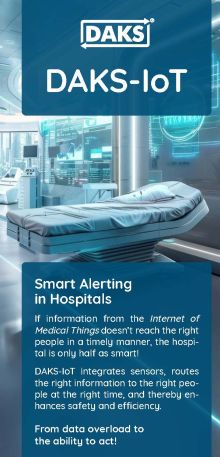 Preview image folded flyer DAKS-IoT in Hospitals