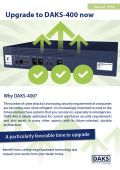 Preview image  special offer info flyer Upgrade to DAKS-400 now