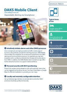 Preview image product info DAKS Mobile Client