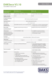 Thumbnail DAKSeco V3.10 data sheet