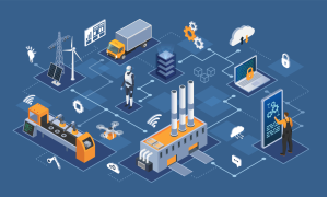 Isometric representation of a networked IT landscape